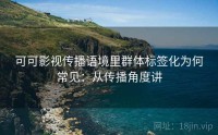 可可影视传播语境里群体标签化为何常见：从传播角度讲