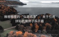 微密圈里的“似是而非”：关于引用拼贴的用例子拆开看