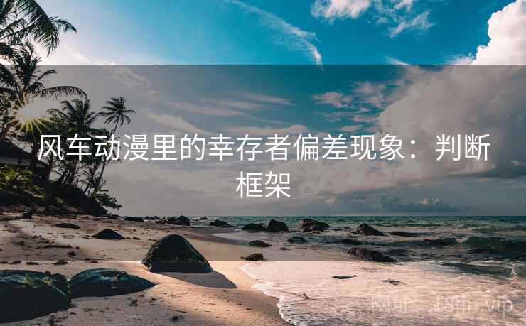 风车动漫里的幸存者偏差现象：判断框架