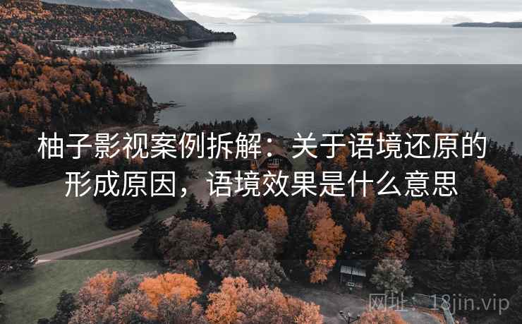 柚子影视案例拆解:关于语境还原的形成原因,语境效果是什么意思 柚子影视案例拆解:关于语境还原的形成原因,语境效果是什么意思
